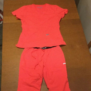 Greys Anatomy Active Scrub Set Coral Pink Barco